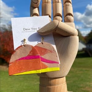 Desert Sunset Arches - Polymer Clay Earrings